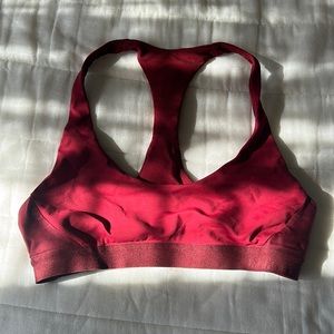 Lululemon red racer back bra